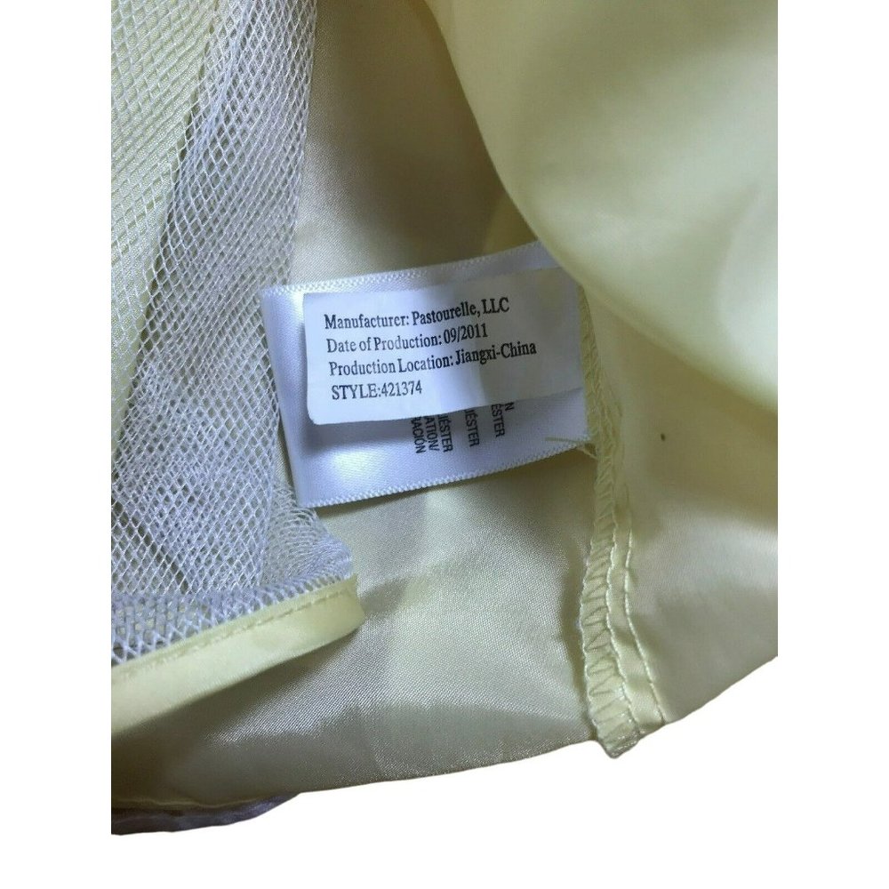 Yellow Dress Size Girl's XS 4/5 Flower & Tie Back Bow Party Holiday Edition - Picture 7 of 12